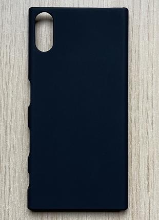 Чехол - бампер (чехол - накладка) для Sony Xperia XZ чёрный, м...