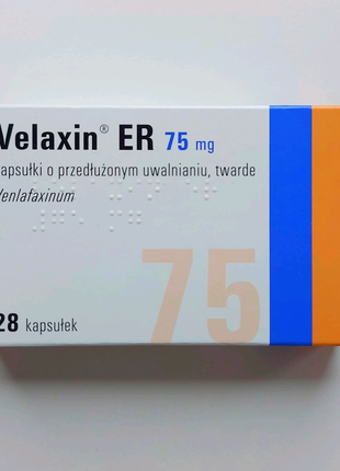 Velaxin 75 мг 28шт велаксін велаксин