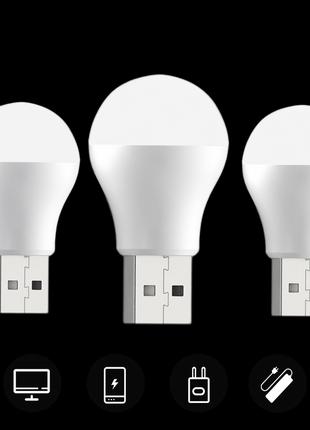 USB Ліхтар Лампа Світлодіодна LED COB Deco Light Bulb Classic