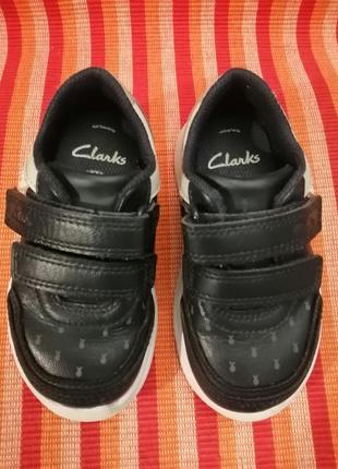 Кожаные туфли-кроссовки clarks p22,5