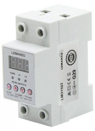 Реле напряжения Lemanso LM31502-40A ЩИТ