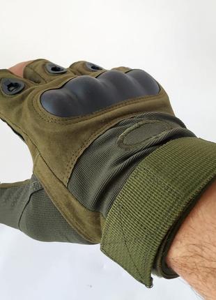 Армейские тактические перчатки открытого типа, L Green