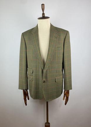 Винтажный шерстяной пиджак burberrys
