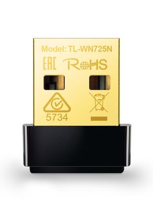 Сетевой адаптер Wi-Fi TP-Link TL-WN725N ультракомпактный 150 М...