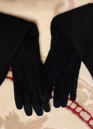 Класні замшеві утеплені рукавиці