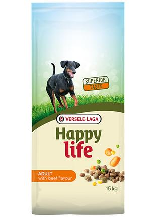 Happy Life Adult with Beef flavouring ХеППІ ЛАЙФ ГОВ'ЯДИНА сух...