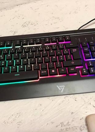 Б/у Игровая клавиатура VicTsing PC149 с подсветкой RGB