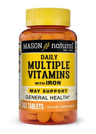 Мультивитамины с железом на каждый день, Daily Multiple Vitami...