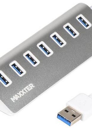 Адаптер Концентратор USB3.0 Maxxter HU3A-7P-01 (7xUSB3.0) (код...
