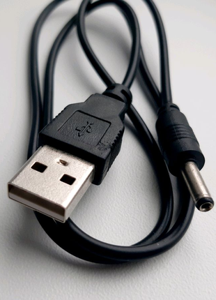 Кабель питания USB в DC 5.5x2.1 mm, black