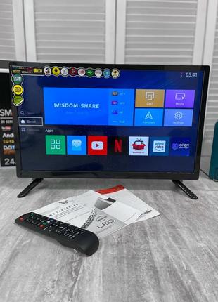 Smart TV телевизор 24 дюйма LCD LED DVB T2 220v HDMI Смарт ТВ ...