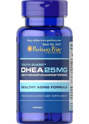 Стимулятор тестостерону Puritan's Pride DHEA 25 mg, 100 таблеток