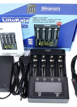 Универсальное зарядное Liitokala Lii-600 полный комплект