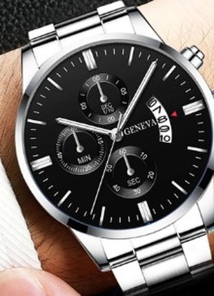 Geneva кварцевые мужские часы с браслетом