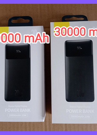 Павербанк Powerbank Baseus Display 30000mAh 20W 3A с