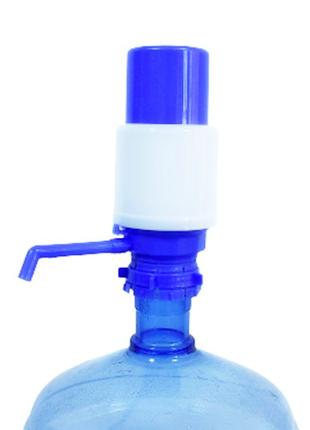Ручна помпа дозатор для бутильованої води Viaplast Blue з зати...