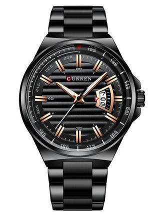 Классические мужские наручные часы Curren 8375 All Black