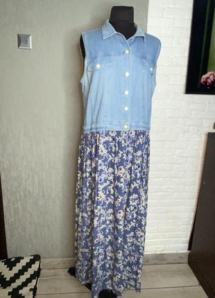 Сукня максі довге плаття authentic, xl-xxl 52-54р