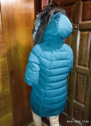 Куртка подовжена пальто тепла ,зима хутро