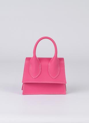 Женская сумка розовая сумочка микро сумочка маленькая мини клатч