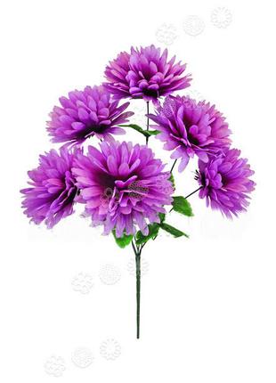 Искусственные цветы Букет Георгины, 6 голов, 510 мм, микс