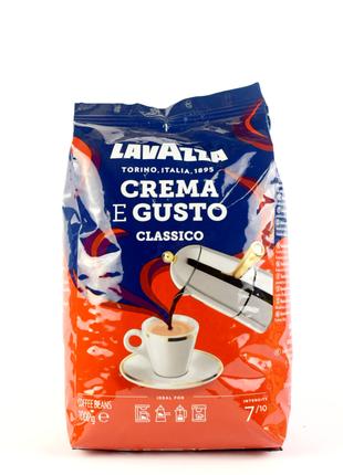 Кава в зернах Lavazza Crema E Gusto Classico 1кг. (Італія)