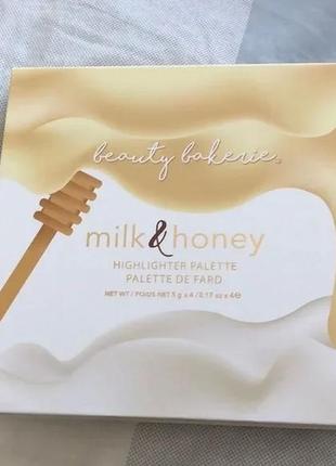 Палетка хайлайтеров beauty bakerie milk & honey highlighter pa...