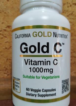 Витамин С California Gold Nutrition Vitamin C 1000mg (СРОКпо04...
