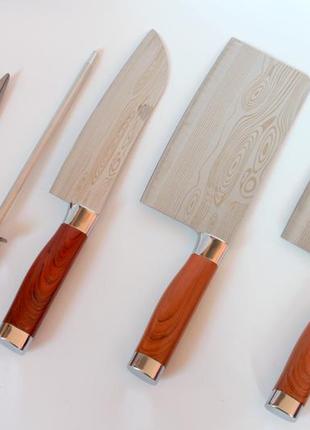 Набор кухонных ножей на подставке mks3