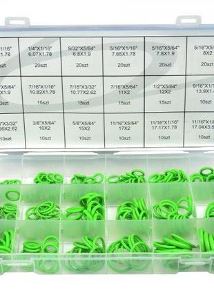 Набор резиновых колец 270 пр, для кондиционеров, зеленого цвета