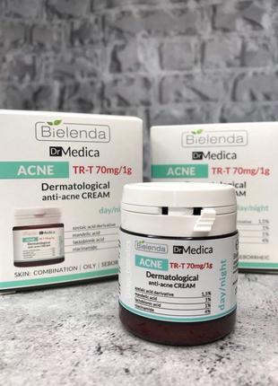 Bielenda Dr Medica Acne крем для обличчя для жирної шкіри зі с...