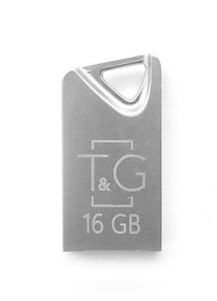 Флеш-накопичувач USB 16GB T&G; 109 Metal Series Silver (TG109-...