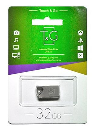 Флеш-накопичувач USB 32GB T&G; 109 Metal Series Silver (TG109-...