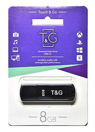 Флеш-накопичувач USB 8GB T&G; 011 Classic Series Black (TG011-...