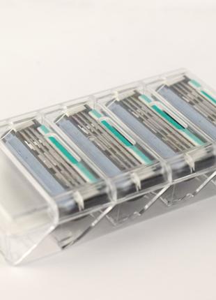 Сменные кассеты для бритья Gillette Mach3 4 кассеты без упаковки
