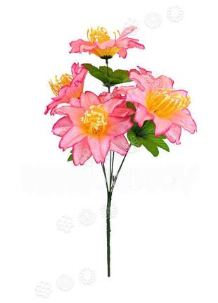 Искусственные цветы Букет Лилии, 6 голов, 570 мм цвета микс