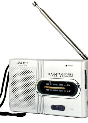 Радиоприемник Indin BC-R21 - FM\AM, миниатюрное радио на батар...