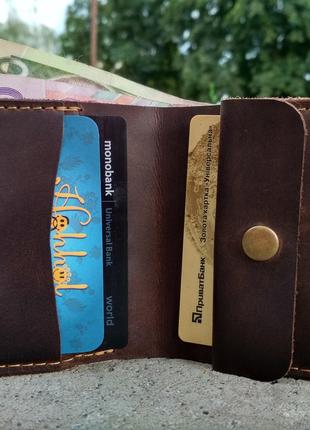 Шкіряний гаманець "Woolly" шкіряний гаманець унісекс, гаманець...