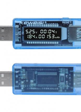 USB Тестер Keweisi KWS-V20 амперметр вольтметр измеритель емко...
