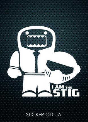 Наклейка на авто I am the Stig