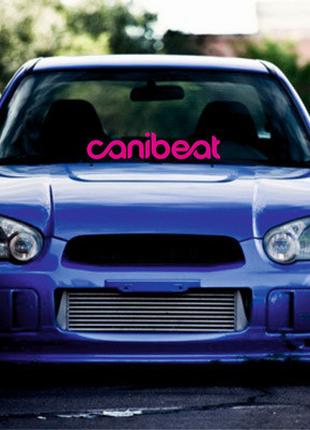 Вінілова наклейка на лобове скло автомобіля - Canibeat