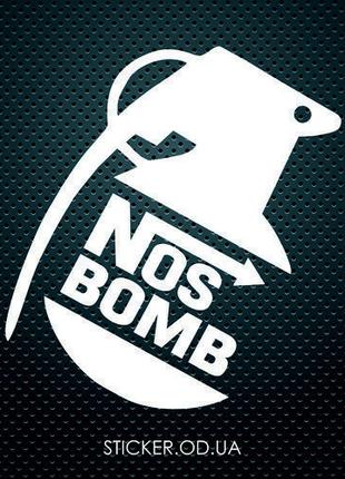 Наклейка на авто NOS BOMB