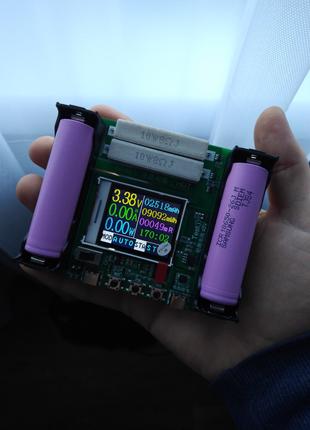 Тестер ёмкости Li-Ion аккумуляторов (батарей) 18650 павербанків