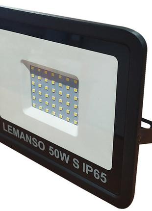 Светодиодный прожектор с микроволновым датчиком Lemanso 50W 65...