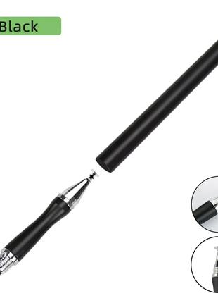 Универсальный Емкостный Стилус - Ручка 2 в 1 Touch Pen Чёрный ...