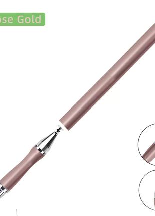 Универсальный Емкостный Стилус - Ручка 2 в 1 Touch Pen Розовая...
