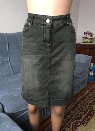 Юбка conbipel 46/м/38 размер, юбка джинсовая меди