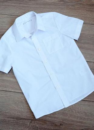 Белая рубашка с коротким рукавом nutmeg