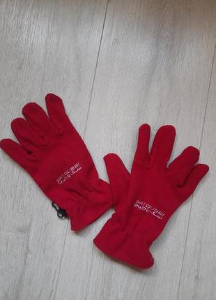 Флісові перчатки червоні