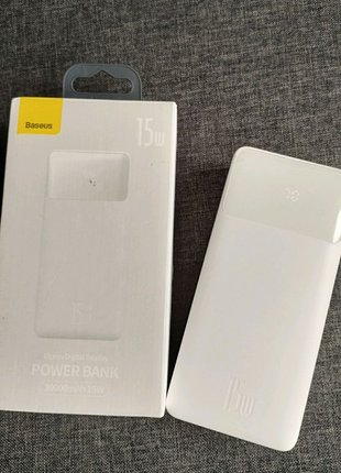 Повербанк (Power Bank) Baseus 15W 30000mAh PPDML-K02 White